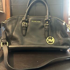 Michael Kors Bedford Black Large Satchel
